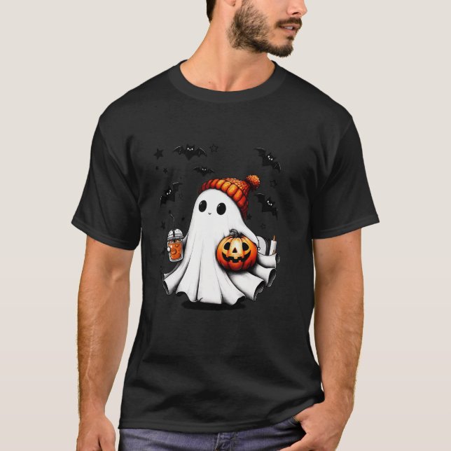 Camiseta Pumpkin especiarias amantes do macaco (Frente)