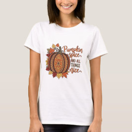 Camiseta Pumpkin especiarias e todas as coisas boas design