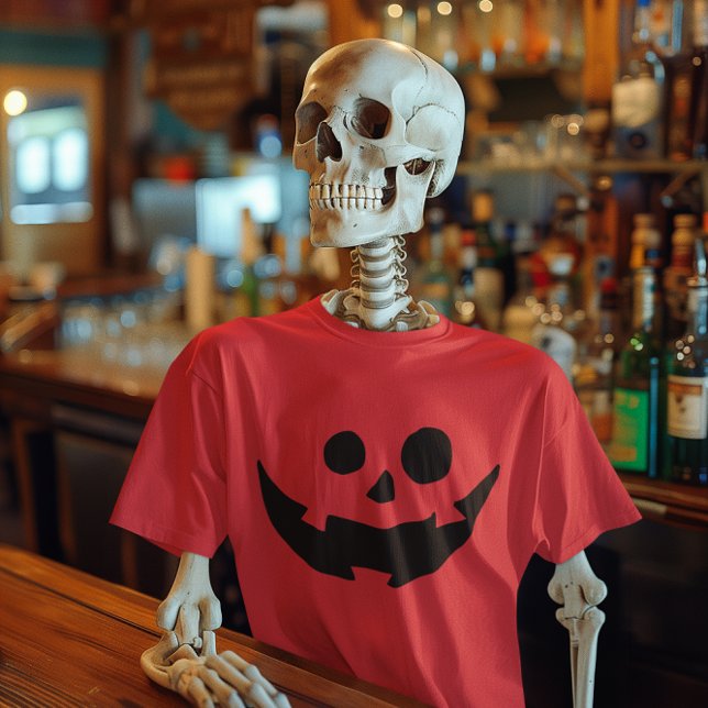 Camiseta Pumpkin Face Costume (Happy Pumpkin Face Costume T-Shirt)