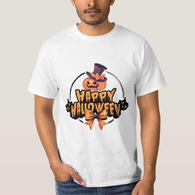 Camiseta Pumpkin Face Halloween (Frente)