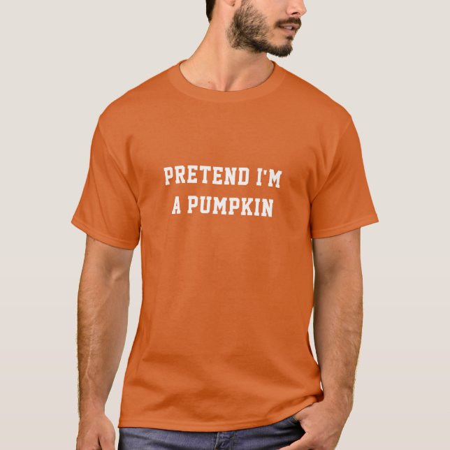 Camiseta Pumpkin Fácil de Costume (Frente)