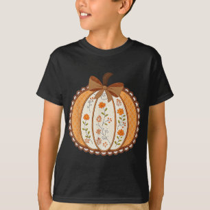 Camiseta Pumpkin Floral Pumpkin Lace Shirt Coquette R