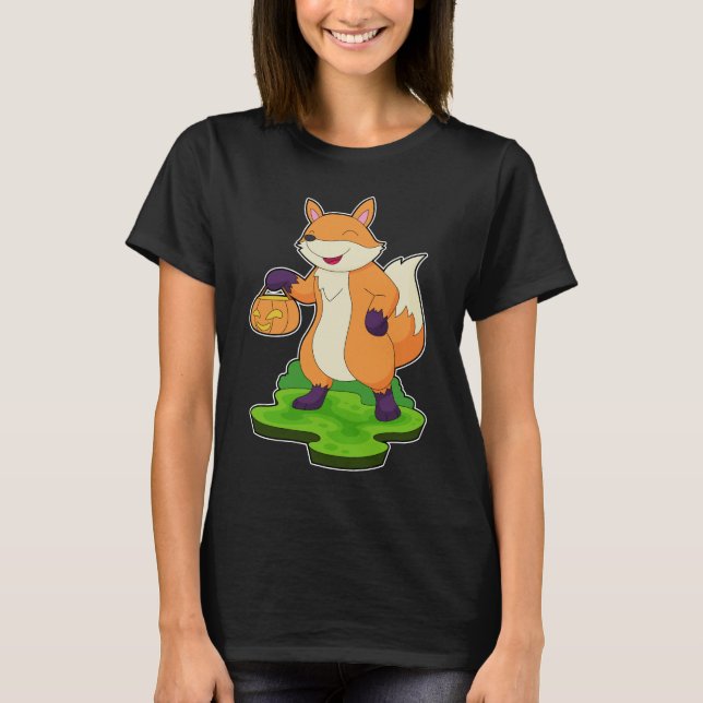 Camiseta Pumpkin Fox Halloween (Frente)