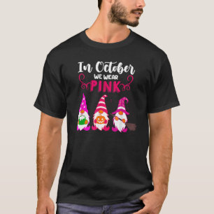 Camiseta Pumpkin Gnomos Halloween Ribbon Em Outubro Vestimo