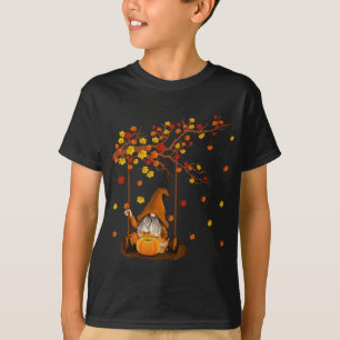 Camiseta Pumpkin Gnomos Queda do outono Cute Halloween Than