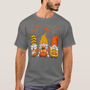 Camiseta Pumpkin Gnomos Queda do outono Cute Halloween Than