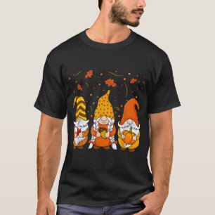 Camiseta Pumpkin Gnomos Queda do outono Cute Halloween Than