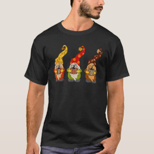 Camiseta Pumpkin Gnomos Queda do outono Cute Halloween Than