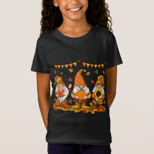 Camiseta Pumpkin Gnomos Queda do outono Cute Halloween Than