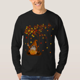 Camiseta Pumpkin Gnomos Queda do outono Cute Halloween Than