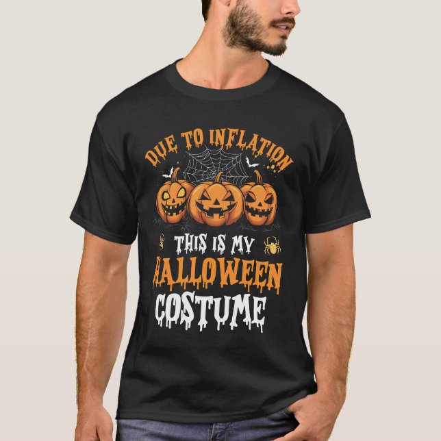 Camiseta Pumpkin Halloween Figurume Men Mulheres Engraçadas (Frente)