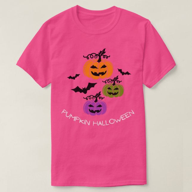 Camiseta Pumpkin Halloween Happy Fall Season Autumn Vibes H (Frente do Design)