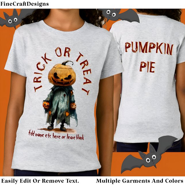 Camiseta Pumpkin Head Scarecrow Spooky Halloween Bu C6 (Criador carregado)