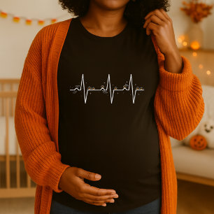 Camiseta Pumpkin Heartbeat Gravidez Maternidade de Hallowee