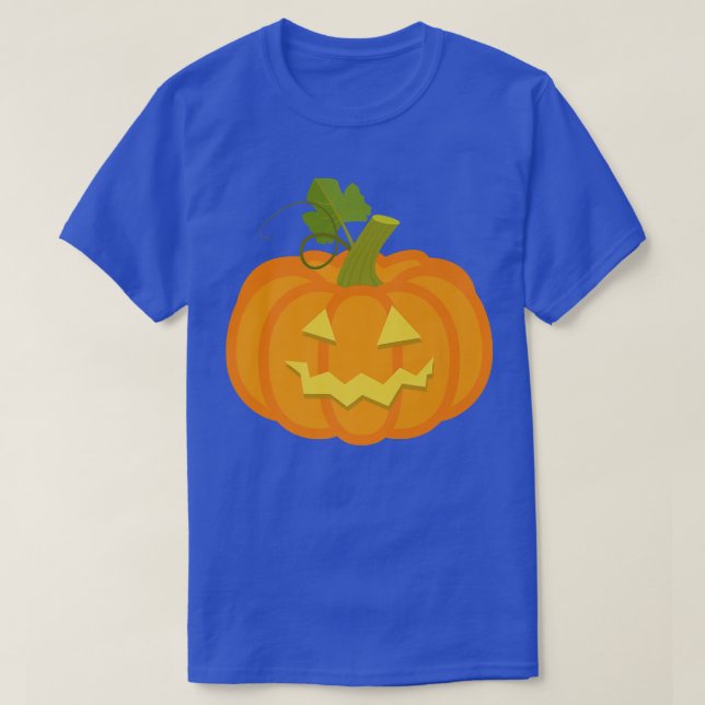 Camiseta Pumpkin Jack O' Lantern Face, Evil Smile, Hallowee (Frente do Design)