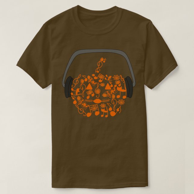 Camiseta Pumpkin Laranja Musical (Frente do Design)