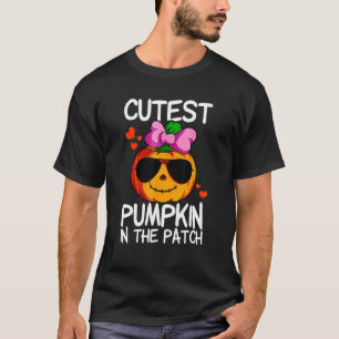 Camiseta Pumpkin Mais Corajoso Nas Crianças Patch Meninas H