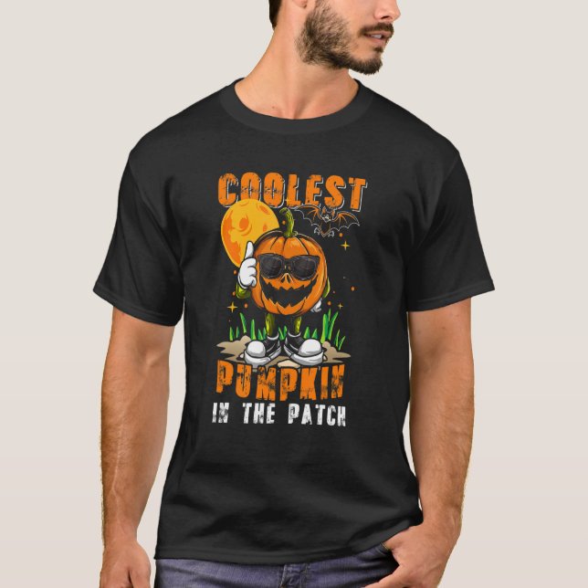 Camiseta Pumpkin Mais Fresco No Patch Pumpkins Sungl (Frente)