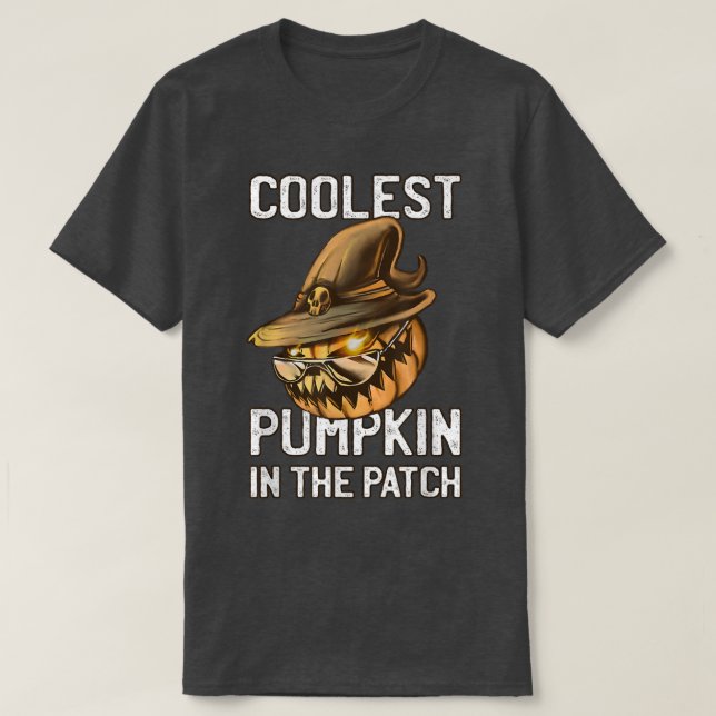 Camiseta Pumpkin mais legal do Halloween no Patch 528 (Frente do Design)