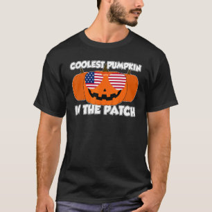 Camiseta Pumpkin Mais Legal Nos Óculos De Halloween EUA