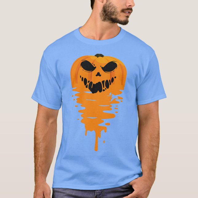 Camiseta Pumpkin Meltdown funny for halloween by el mehdi (Frente)