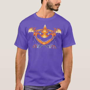 Camiseta Pumpkin Monster preguiçoso Halloween Costume Scary