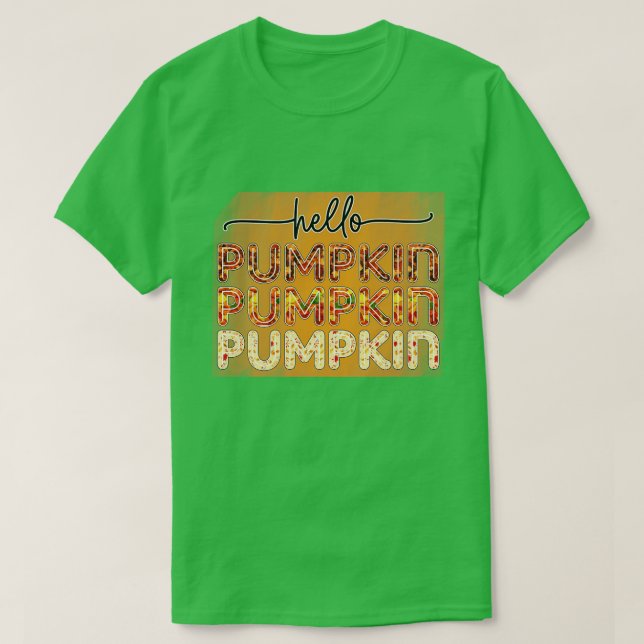Camiseta Pumpkin outono ação 8 (Frente do Design)