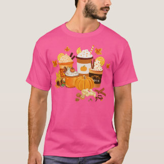 Camiseta Pumpkin outono e sobra de café
