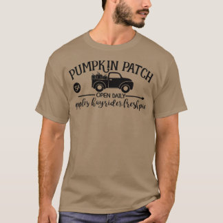 Camiseta Pumpkin Patch Aberto Diariamente Olá Pumpkin Truck