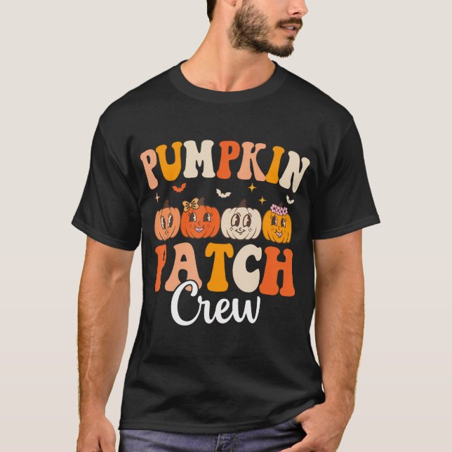 Camiseta Pumpkin Patch Crew Correspondente à Família Groova (Frente)