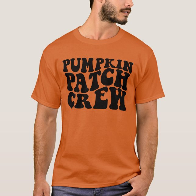 Camiseta Pumpkin Patch Crew Family Halloween (Frente)