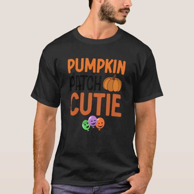 Camiseta Pumpkin Patch Cutie Halloween Fall (Frente)
