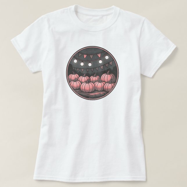 Camiseta Pumpkin Patch - Festival de Fazendas do outono | A (Frente do Design)