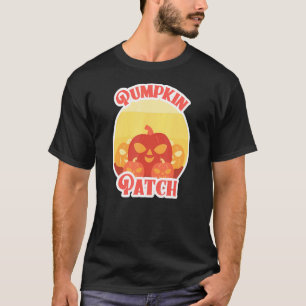 Camiseta Pumpkin Patch Vintage Jack O Lanterna Halloween