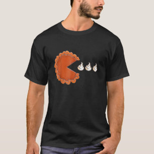 Camiseta Pumpkin Pie Comendo Creme Batendo Graças