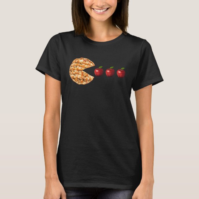Camiseta Pumpkin Pie Eating apple  Thanksgiving Turkey Day  (Frente)