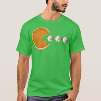 Camiseta Pumpkin Pie Eating Whipped Cream Funny Boys Thanks