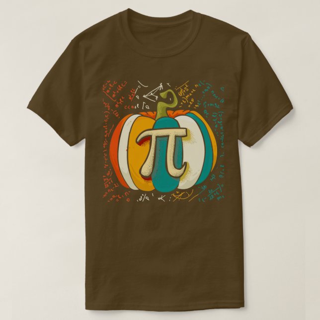 Camiseta Pumpkin Pie Math Funny Halloween Thanksgiving Pi D (Frente do Design)