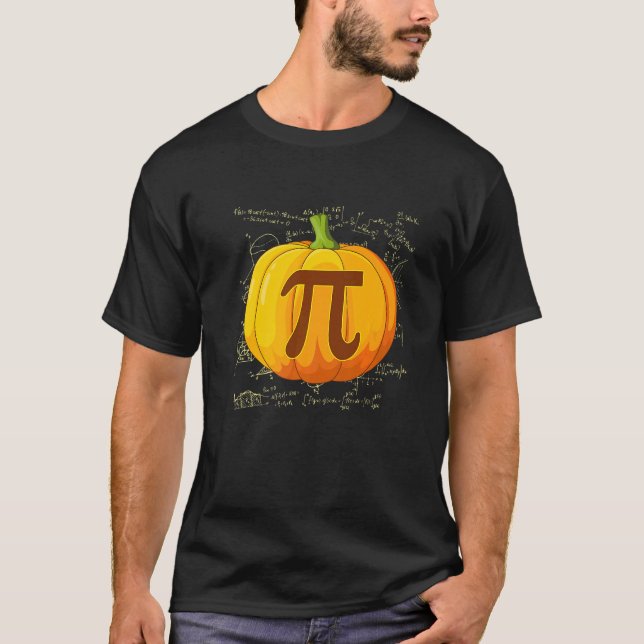 Camiseta Pumpkin Pie Math Shirt Dia de as Bruxas engraçado  (Frente)