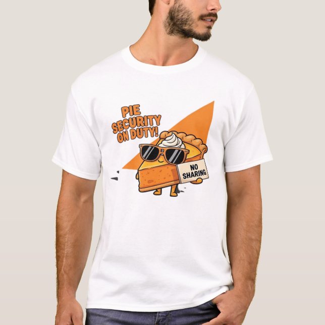 Camiseta Pumpkin Pie Security Guard Funny Thanksgiving Over (Frente)
