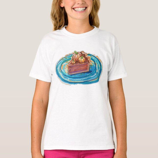 Camiseta Pumpkin Pie Slice (Frente)