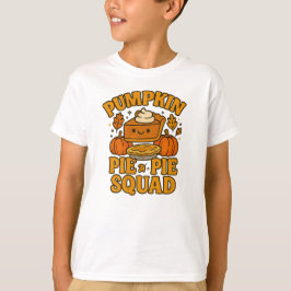 Camiseta Pumpkin Pie Squad, Crianças de Ação de Graças
