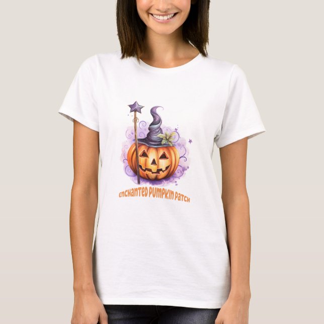 Camiseta Pumpkin Pumpkin Encantado Pastel Halloween (Frente)