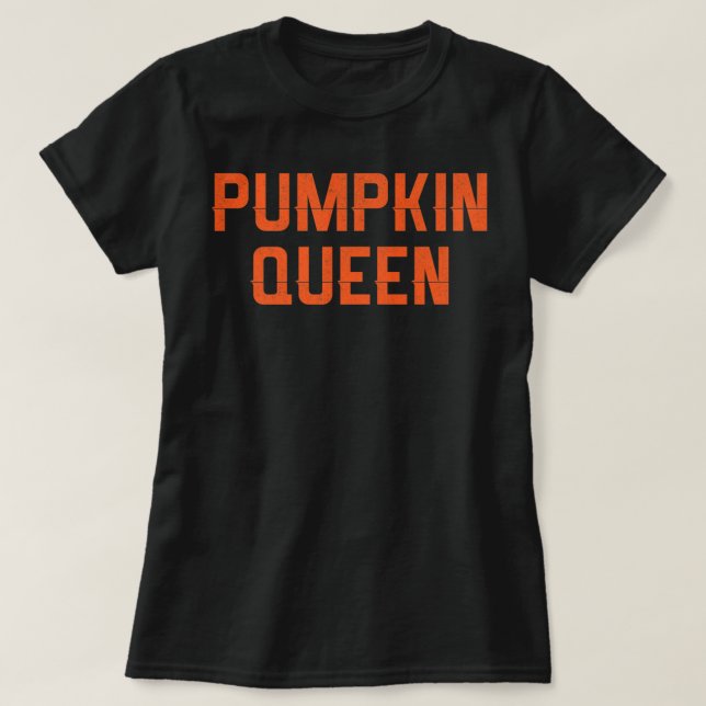 Camiseta Pumpkin Queen Shirt Halloween Costume Shirt (Frente do Design)