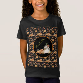 Camiseta Pumpkin Raccoon Personaliza Texto e Cor