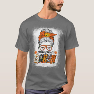 Camiseta Pumpkin Rainha Engraçada Mensagem Cabelo de Arma M