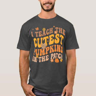 Camiseta Pumpkin Retro Groovy Coolest No Hallowee Do Patch