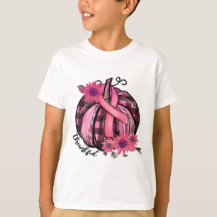 Camiseta Pumpkin rosa Diluição do Cancer de girassol