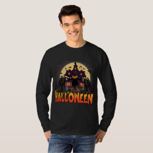 Camiseta Pumpkin Scary House, Halloween