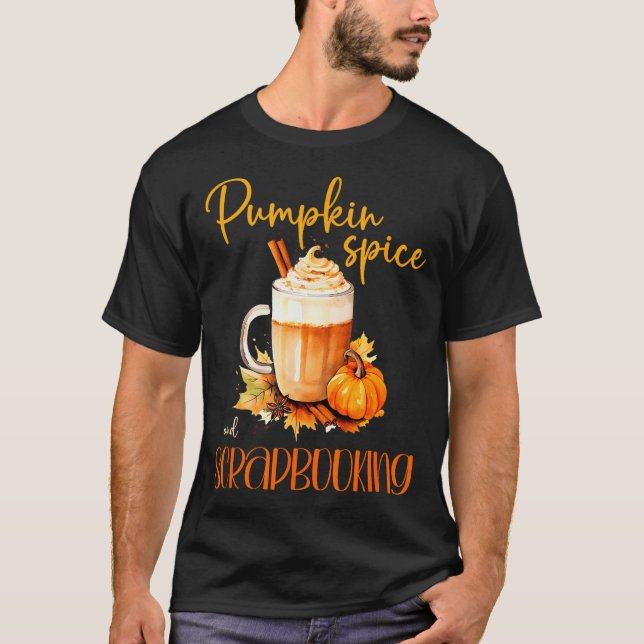 Camiseta Pumpkin Sce &amp; Scrapbooking _ Cute Autumn Rusti (Frente)